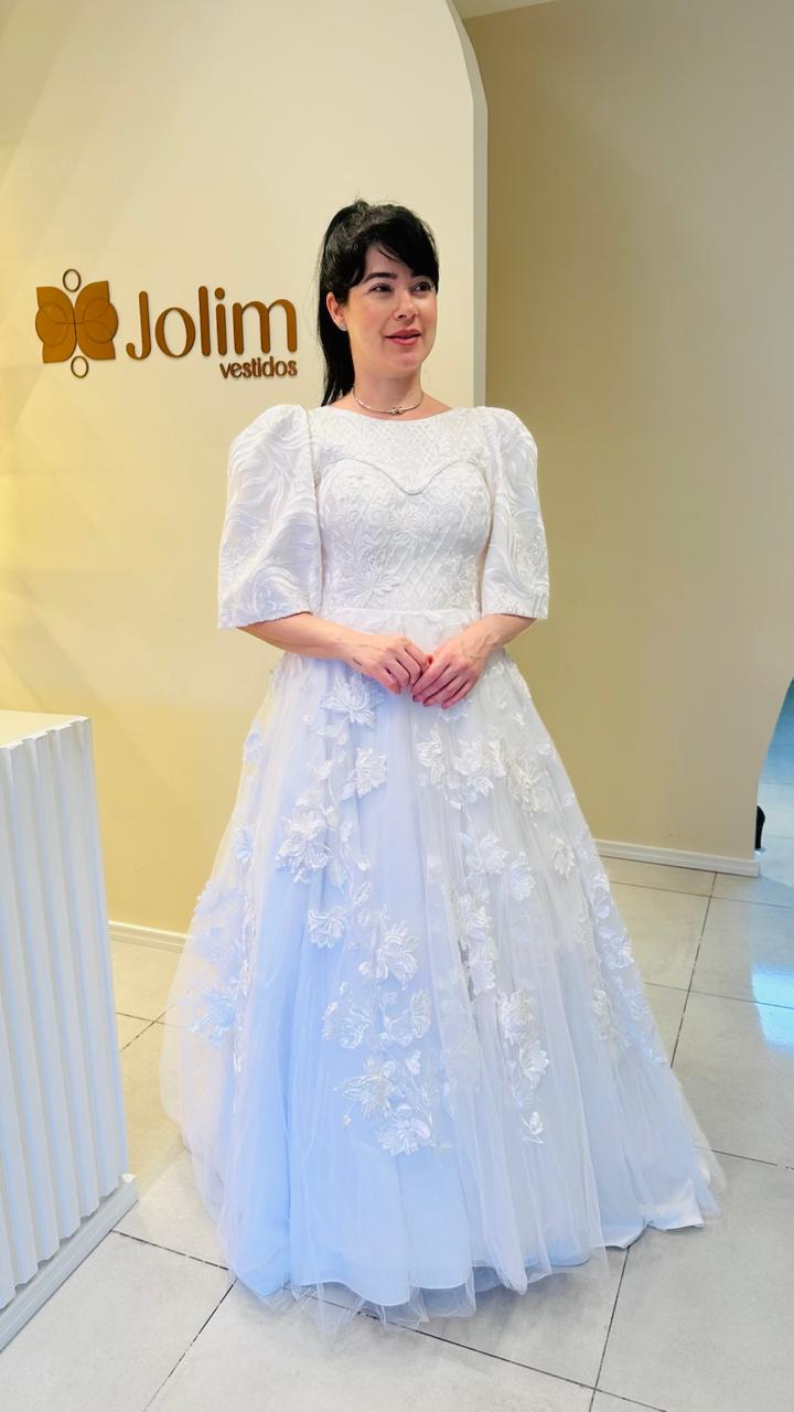 Vestido de Noiva Branco PP 003
